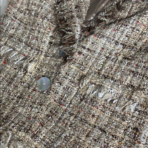 Avenue Montaigne Paris Tweed Wool Mohair Alpaga blazer jacket preppy nwot small - Picture 6 of 12